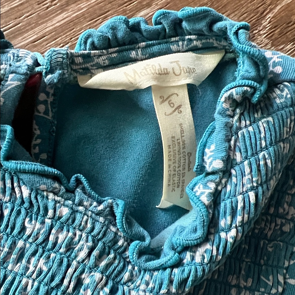 Matilda Jane Just Imagine Zoey Girls Floral Smocked Dress size 6 - Picture 6 of 6